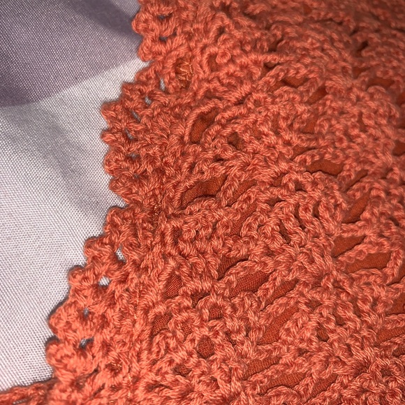 🌸2/$25🌸 Forever 21 Apricot Crochet Crop Top 🧡 - Picture 3 of 6